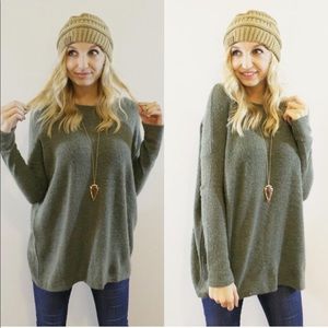 Olive Piko Sweater